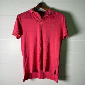 Polo Ralph Lauren Short Sleeve Polo Pink Size Medium Pima Soft Touch